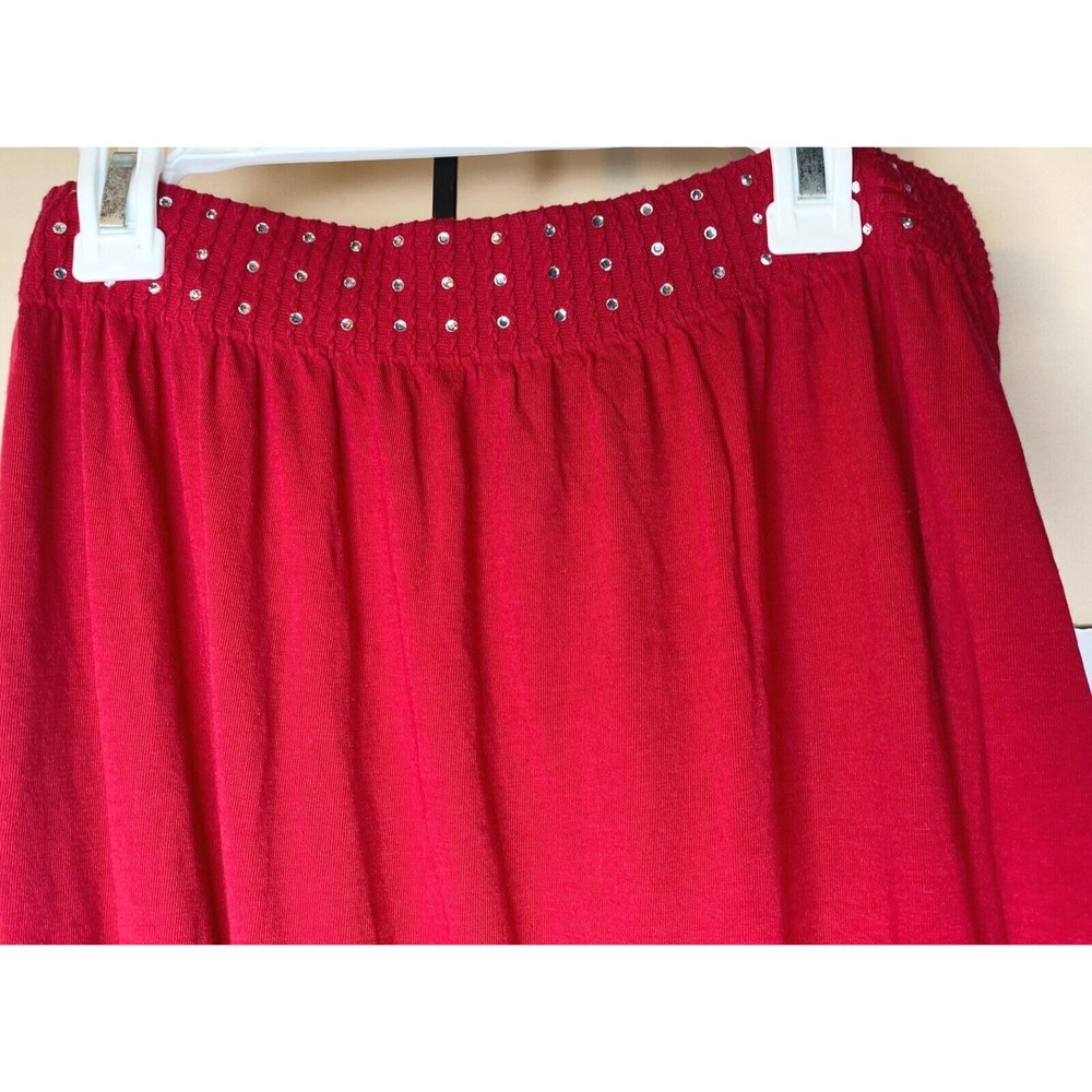 Color, Romper, Size 5, Red With Rhinestones - Picture 3 of 15